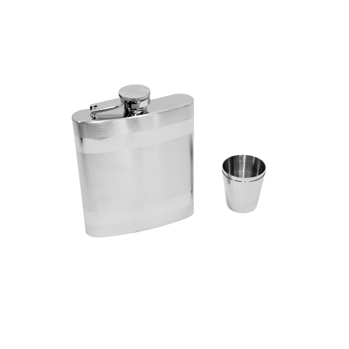 Stainless Steel Flask with shot glasses