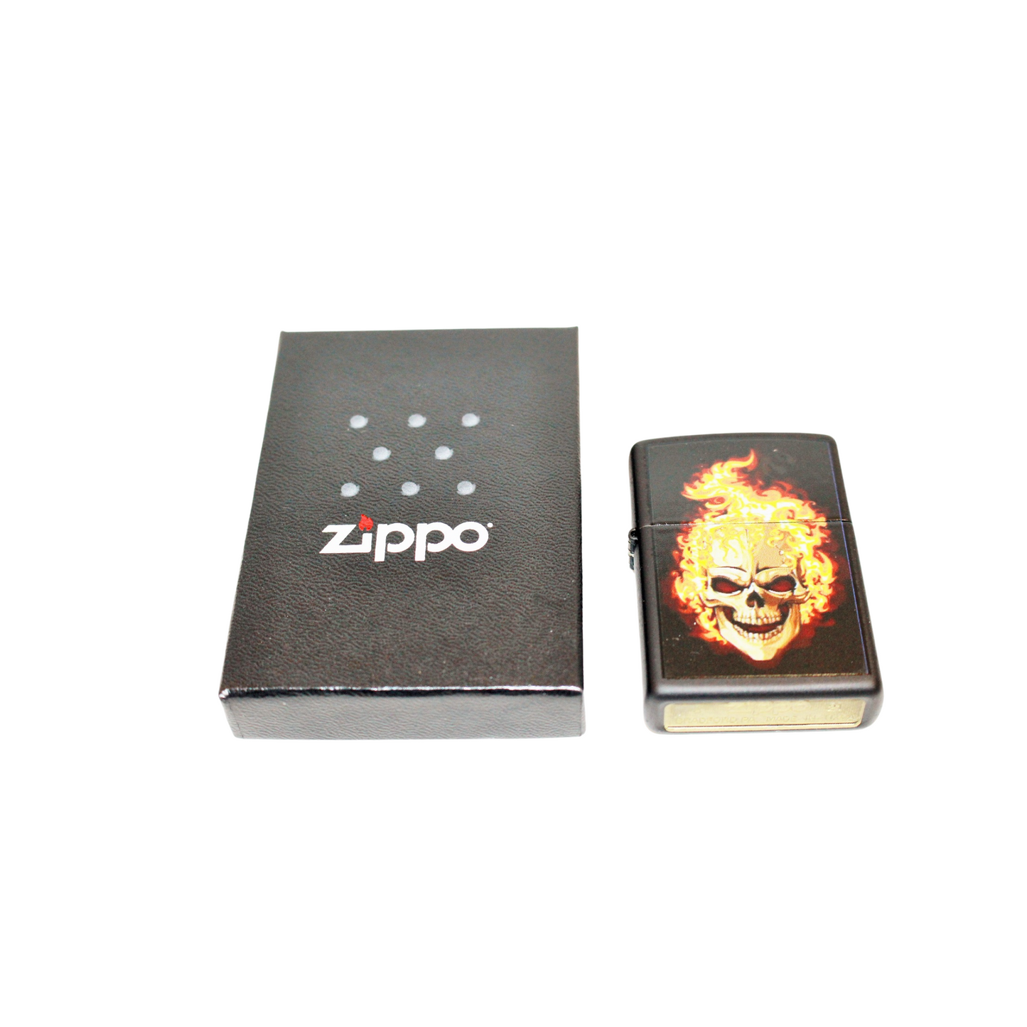 Zippo Flaming Skull