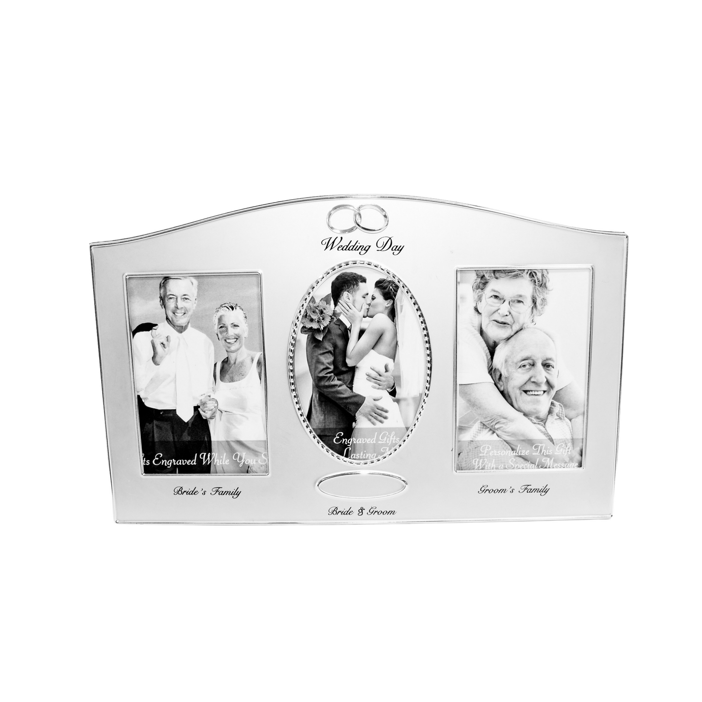 Wedding Day Silver Picture Frame