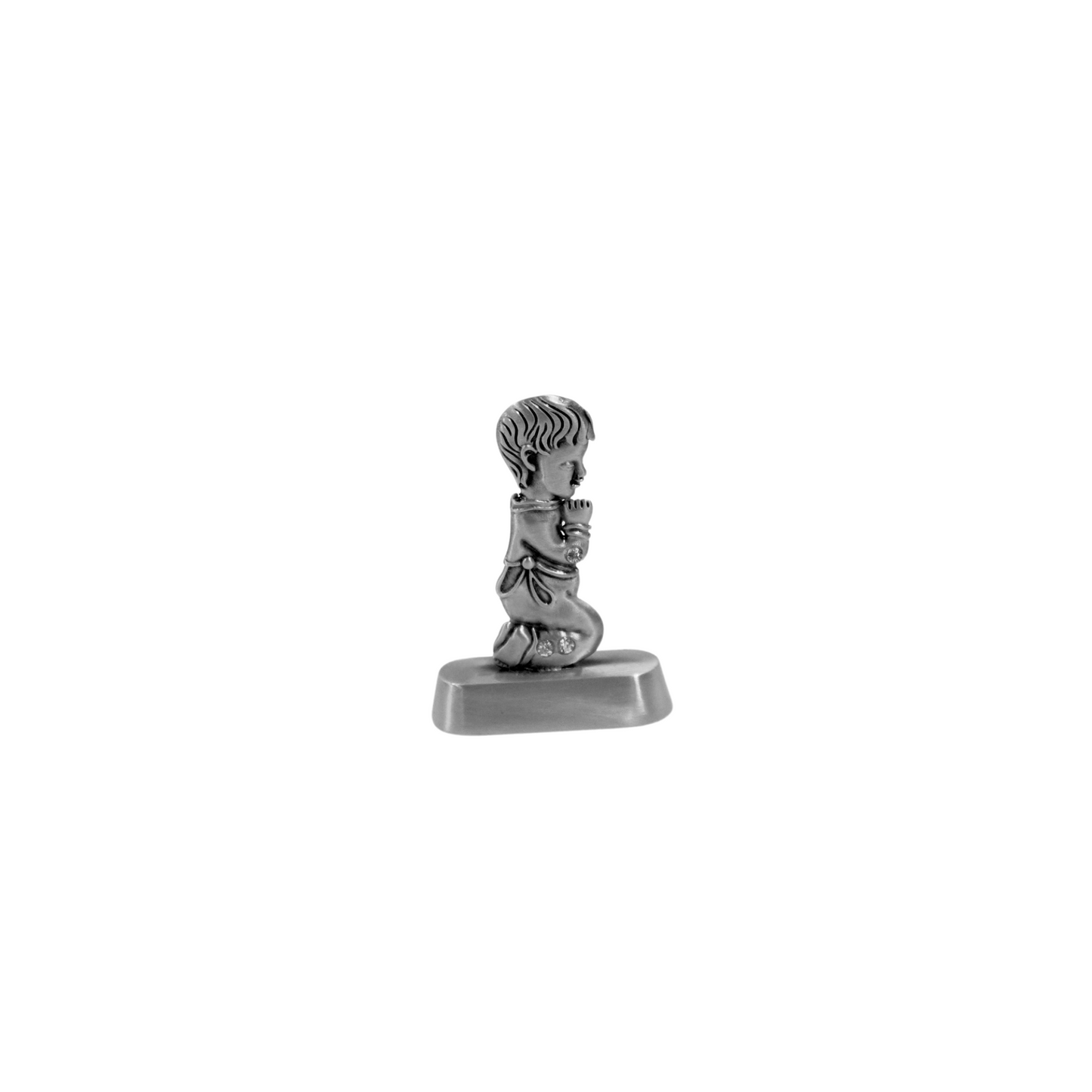 Pewter Praying Boy Keepsake