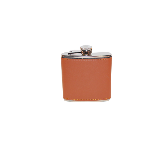 Leather wrap flask